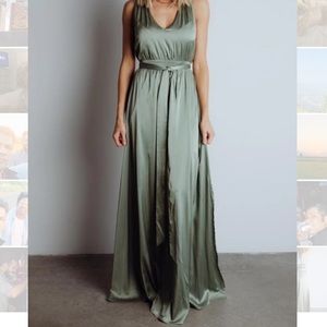 Satin maxi dress